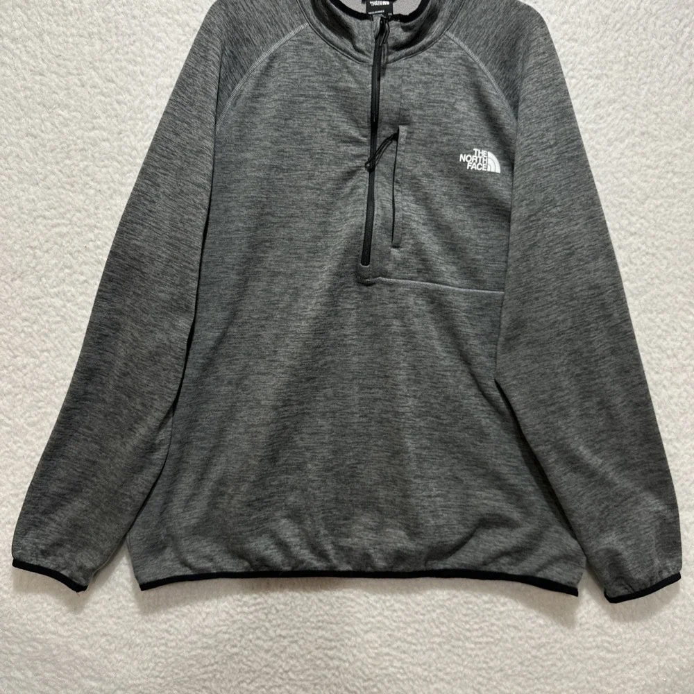 The North Face Men's‎ Canyonlands 1/2 Zip Fleece Jacket Gray Heather Size 2XL